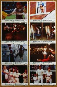 q237 LEAGUE OF THEIR OWN 8 movie lobby cards '92 Tom Hanks, Madonna