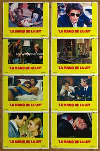 q238 LEFT HAND OF THE LAW 8 Spanish/U.S. movie lobby cards '75 Guiseppe Rosati