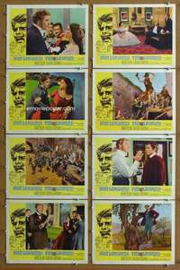 q239 LEOPARD 8 movie lobby cards '63 Burt Lancaster, Delon, Visconti