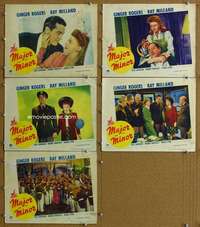 q517 MAJOR & THE MINOR 5 movie lobby cards '42 Ginger Rogers, Milland