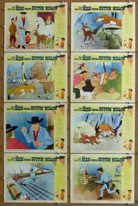 q252 MAN FROM BUTTON WILLOW 8 movie lobby cards '64 western cartoon!