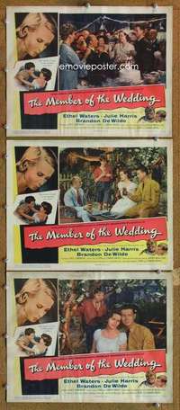 q739 MEMBER OF THE WEDDING 3 movie lobby cards '53 Ethel Waters, Harris