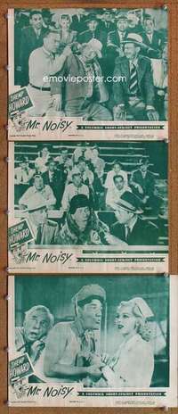 q745 MR NOISY 3 movie lobby cards '46 Shemp Howard solo comedy short!