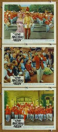 q746 MUSIC MAN 3 movie lobby cards '62 Robert Preston, Shirley Jones