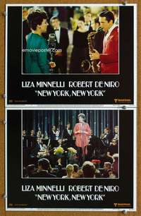 q935 NEW YORK NEW YORK 2 movie lobby cards '77 Robert De Niro, Minnelli