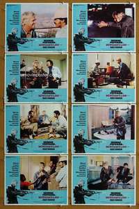q275 NEWMAN'S LAW 8 movie lobby cards '74 George Peppard writes his own!