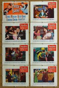 q296 PRETTY BABY 8 movie lobby cards '50 Dennis Morgan, Betsy Drake