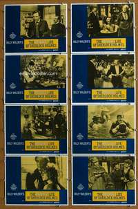 q297 PRIVATE LIFE OF SHERLOCK HOLMES 8 movie lobby cards '71 Wilder
