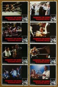 q298 RAGING BULL 8 movie lobby cards '80 Robert De Niro, Martin Scorsese