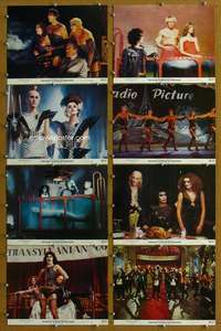 q308 ROCKY HORROR PICTURE SHOW 8 deluxe color 11x14 movie stills '75 Curry
