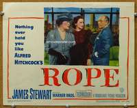 q013 ROPE movie lobby card #6 '48 Alfred Hitchcock murder classic!