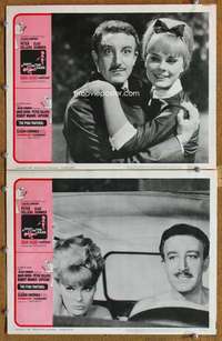 q965 SHOT IN THE DARK/PINK PANTHER 2 movie lobby cards '66 Peter Sellers