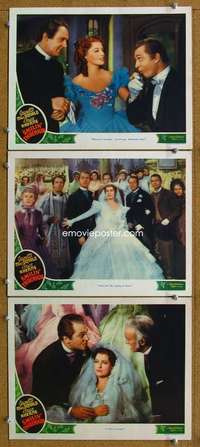 q790 SMILIN' THROUGH 3 movie lobby cards '41 Jeanette MacDonald,Aherne