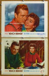 q971 SO BIG 2 movie lobby cards '53 Jane Wyman, Sterling Hayden