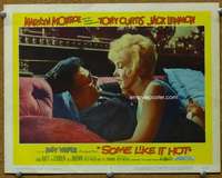 q004 SOME LIKE IT HOT movie lobby card #5 '59 Marilyn Monroe, Curtis