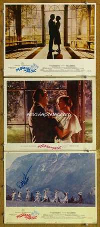q792 SOUND OF MUSIC 3 movie lobby cards '65 classic Julie Andrews!