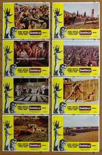 q333 SPARTACUS 8 movie lobby cards R68 Stanley Kubrick, Kirk Douglas