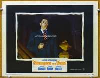 q014 STRANGERS ON A TRAIN movie lobby card #3 '51 Farley Granger c/u!