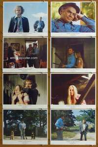 q345 SUNDAY IN THE COUNTRY 8 movie lobby cards '74 Ernest Borgnine