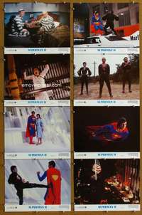 q346 SUPERMAN 2 8 movie lobby cards '81 Christopher Reeve, Terence Stamp