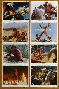 q351 SWORD OF THE BARBARIANS 8 movie lobby cards '83 Michele Tarantini