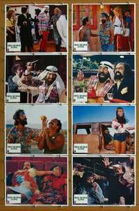 q360 THINGS ARE TOUGH ALL OVER 8 movie lobby cards '82 Cheech & Chong