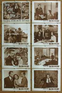 q361 THIS SIDE OF THE LAW 8 movie lobby cards '50 Viveca Lindfors