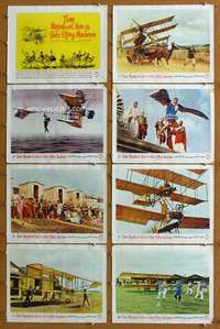 q362 THOSE MAGNIFICENT MEN IN THEIR FLYING MACHINES 8 movie lobby cards '65