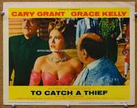 q041 TO CATCH A THIEF movie lobby card #3 '55 Grace Kelly close up!