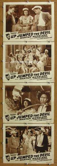 q648 UP JUMPED THE DEVIL 4 movie lobby cards R40s Mantan Moreland, Toddy