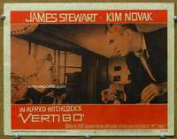 q029 VERTIGO movie lobby card #8 '58 James Stewart menaces Kim Novak!