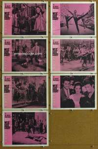 q449 WEST SIDE STORY 7 movie lobby cards '61 Natalie Wood, Rita Moreno