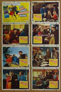 q382 WHEN WILLIE COMES MARCHING HOME 8 movie lobby cards '50 Ford