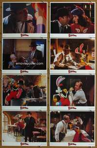 q384 WHO FRAMED ROGER RABBIT 8 movie lobby cards '88 Robert Zemeckis