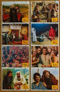 q385 WHOLLY MOSES 8 movie lobby cards '80 Dudley Moore, Dom DeLuise