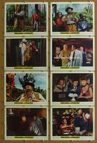 q387 WIND ACROSS THE EVERGLADES 8 movie lobby cards '58 Burl Ives