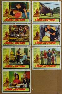 q453 YANK IN VIET-NAM 7 movie lobby cards '64 fuse-hot adventure!