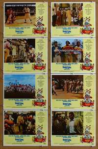 q111 BINGO LONG 8 Mexican movie lobby cards '76 baseball comedy!