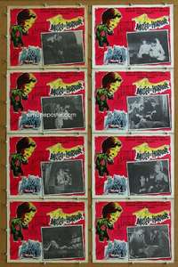 q269 MUSEO DEL HORROR 8 Mexican movie lobby cards '64 Rafael Baledon