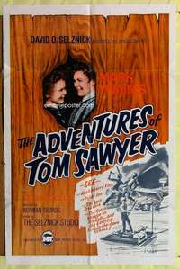 r029 ADVENTURES OF TOM SAWYER one-sheet movie poster R66 Mark Twain