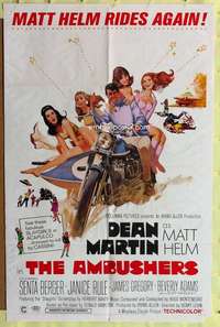 r062 AMBUSHERS one-sheet movie poster '67 Dean Martin as Matt Helm!