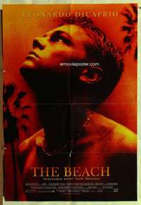 r125 BEACH DS one-sheet movie poster '00 Leonardo DiCaprio, island paradise!