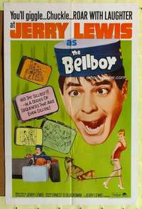 r139 BELLBOY one-sheet movie poster R66 silliest Jerry Lewis!