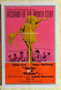 r147 BETTER A WIDOW one-sheet movie poster '69 Virna Lisi, Peter McEnery