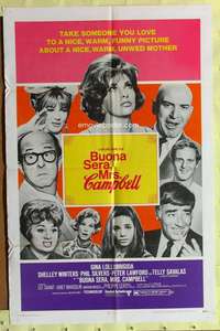 r175 BUONA SERA MRS CAMPBELL one-sheet movie poster '69 Gina Lollobrigida