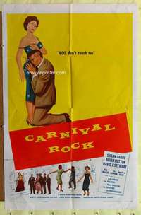 r182 CARNIVAL ROCK one-sheet movie poster '57 Bob Luman and The Shadows!