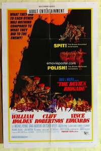 r241 DEVIL'S BRIGADE one-sheet movie poster '68 William Holden, Rennie