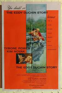 r264 EDDY DUCHIN STORY one-sheet movie poster '56 Tyrone Power, Kim Novak
