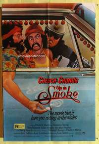r902 UP IN SMOKE English one-sheet movie poster '78 Cheech & Chong!