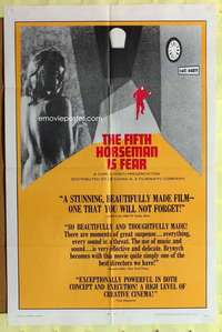 r293 FIFTH HORSEMAN IS FEAR one-sheet movie poster '68 Jiri Adamira